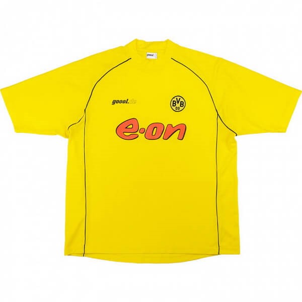 Tailandia Camiseta Borussia Dortmund Primera equipación Retro 2002 Amarillo